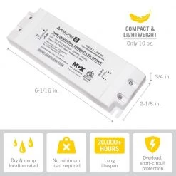 24-Volt 24-Watt Universal Dimming LED Power Supply Constant Voltage by Armacost Lighting -Armacost Lighting Shop armacost lighting ceiling light parts 860240 4f 1000