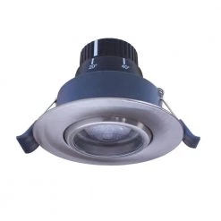 3-3/8 in. 2700K Soft White Integrated LED Recessed Gimball Light Brushed Steel Trim by Armacost Lighting