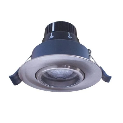3-3/8 in. 2700K Soft White Integrated LED Recessed Gimball Light Brushed Steel Trim by Armacost Lighting -Armacost Lighting Shop armacost lighting recessed lighting trims 213811 64 1000