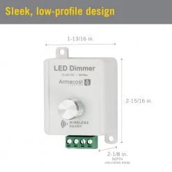 Rotary Knob LED Dimmer by Armacost Lighting -Armacost Lighting Shop armacost lighting under cabinet lighting accessories 511123 4f 1000