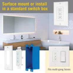 Wall-Mount Wireless Touchpad for White LED Dimmers by Armacost Lighting -Armacost Lighting Shop armacost lighting under cabinet lighting accessories 523121 44 1000