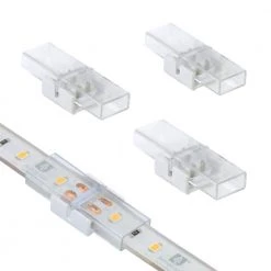 White/Single Color IP67 Outdoor LED Tape to Tape Splice Connector Cord 4-Pack by Armacost Lighting