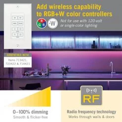 LED Dimmers Wireless Wall Mount Touchpad for RGB Plus W by Armacost Lighting -Armacost Lighting Shop armacost lighting under cabinet lighting accessories 733220 1f 1000