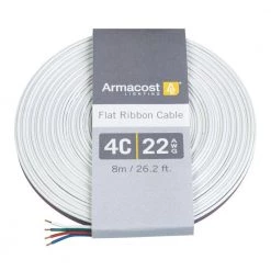 24 ft. (8 m) 22 AWG/4C Ribbon Flat Cable by Armacost Lighting