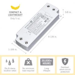 LED Power Supply 12-Watt Standard Driver 24-Volt Transformer by Armacost Lighting -Armacost Lighting Shop armacost lighting under cabinet lighting accessories 850120 1f 1000