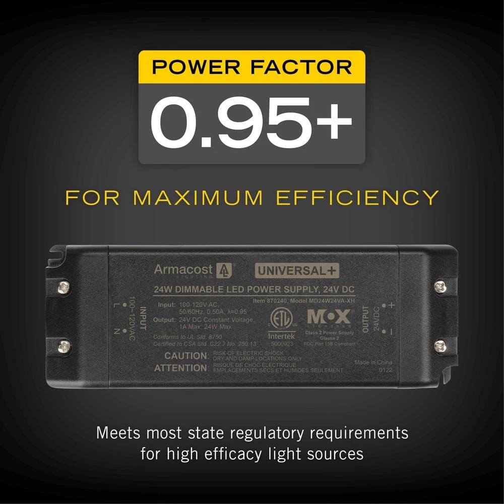 24-Watt 24-Volt Universal Plus Dimming LED Transformer by Armacost Lighting 7 24-Watt 24-Volt Universal Plus Dimming LED Transformer by Armacost Lighting - Image 5