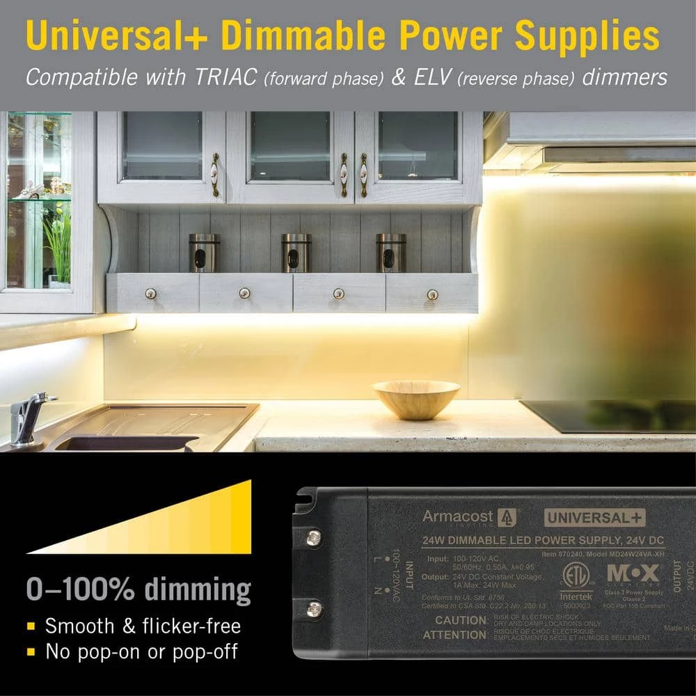 24-Watt 24-Volt Universal Plus Dimming LED Transformer by Armacost Lighting 5 24-Watt 24-Volt Universal Plus Dimming LED Transformer by Armacost Lighting - Image 3