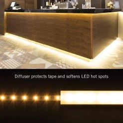 Corner Mount Grey Tape Light Channel Accessory Pack LED Mounting Hardware (10-Pack) by Armacost Lighting -Armacost Lighting Shop armacost lighting under cabinet lighting accessories 960001 4f 1000