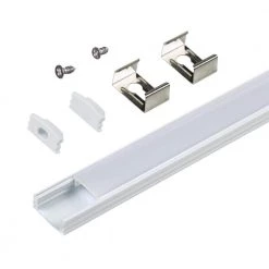 Surface Mount White Tape Light Channel LED Mounting Hardware (5-Pack) by Armacost Lighting
