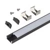 Surface Mount Black Tape Light Channel LED Mounting Hardware (5-Pack) by Armacost Lighting -Armacost Lighting Shop armacost lighting under cabinet lighting accessories 960056 64 1000