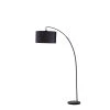 86 in. Bella Black Arc Black Marble Floor Lamp by ORE International
