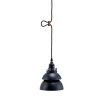 8 in. 1-Light Black Industrial Shaded Barn Metal Pendant Ceiling Light by ORE International 1 8 in. 1-Light Black Industrial Shaded Barn Metal Pendant Ceiling Light by ORE International -Armacost Lighting Shop black ore international pendant lights kt 199 bb 64 1000