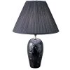 26 in. Ceramic Table Lamp in Black by ORE International -Armacost Lighting Shop black ore international table lamps 6119bkb 64 1000