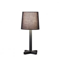 16.5 in. June Black Metal Cross-Legged Table Lamp by ORE International -Armacost Lighting Shop black ore international table lamps hbl2109b 4f 1000