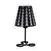 16 in. Traci Black Geometric Metal Table Lamp by ORE International 1 16 in. Traci Black Geometric Metal Table Lamp by ORE International -Armacost Lighting Shop black ore international table lamps hbl2113b 64 1000