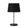 20.75 in. Sterling Matte Non-Gloss Black Table Lamp with Wireless Charging Station And USB Port by ORE International -Armacost Lighting Shop black ore international table lamps hbl2139b 64 1000