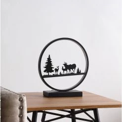 12.75 in. Black Deer Family LED Table Lamp by ORE International 9 12.75 in. Black Deer Family LED Table Lamp by ORE International -Armacost Lighting Shop black ore international table lamps hbl2181 31 1000