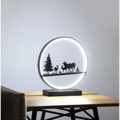 12.75 in. Black Deer Family LED Table Lamp by ORE International 8 12.75 in. Black Deer Family LED Table Lamp by ORE International -Armacost Lighting Shop black ore international table lamps hbl2181 4f 1000