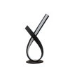17 in. Black Metal Abstract Upright Ribbon Bow LED Table Lamp by ORE International -Armacost Lighting Shop black ore international table lamps hbl2379 64 1000