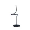 22 in. LED Apollo Matte Black Spiral Curved Tube Modern Table Lamp by ORE International -Armacost Lighting Shop black ore international table lamps hbl2461 64 1000