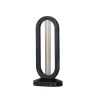 16 in. UV Sterilized Black Oval Table Lamp with Remote Control by ORE International 1 16 in. UV Sterilized Black Oval Table Lamp with Remote Control by ORE International -Armacost Lighting Shop black ore international table lamps hbl2525 64 1000