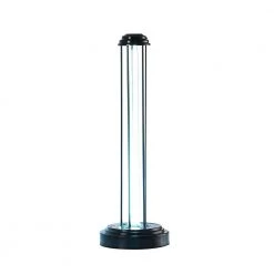 24 in. UV Sterilized Black Metal Table Lamp with Remote Control by ORE International -Armacost Lighting Shop black ore international table lamps hbl2526 c3 1000