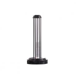 18.75 in. Black Metal UV Sterilized Table Lamp with Remote Control by ORE International