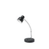 12.5 in. Black Gloss LED Goose Neck Metal Track Table Lamp by ORE International -Armacost Lighting Shop black ore international table lamps ktl 1348bkb 64 1000