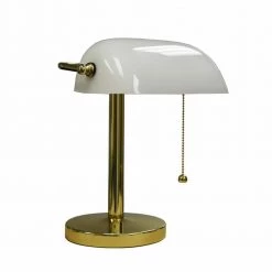 12.5 in. Brass Bankers Lamp by ORE International
