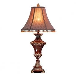 32 in. Resemble Bronze Wood Table Lamp by ORE International