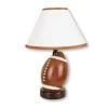 13.5 in. Ceramic Football Table Lamp by ORE International -Armacost Lighting Shop brown ore international table lamps 604ft nb 64 1000