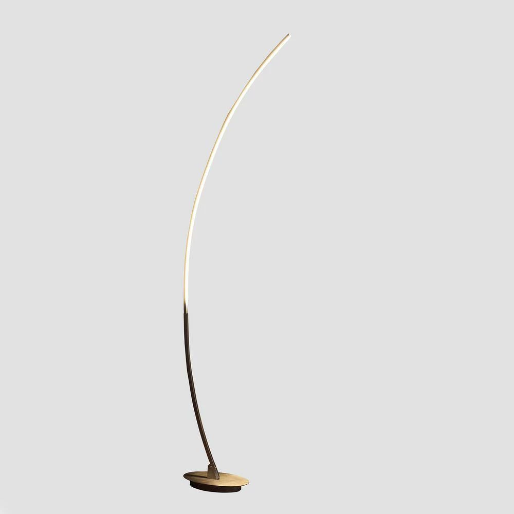 62.25 in. Bradie Brushed Nickel LED Arc Tube Floor Lamp by ORE International 7 62.25 in. Bradie Brushed Nickel LED Arc Tube Floor Lamp by ORE International - Image 5