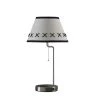20 in. Shelby Modern Craft Table Lamp with USB/Charging Station by ORE International -Armacost Lighting Shop brushed silver ore international table lamps hbl2303b 64 1000