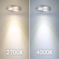 Pro-Grade Dimmable LED Brushed Steel Puck Light/Recessed Downlight Warm White by Armacost Lighting -Armacost Lighting Shop brushed steel armacost lighting puck lights 213311 76 1000