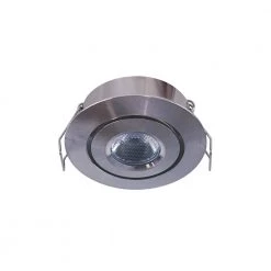 2 in. Bright White Recessed LED Swivel Puck Light, Brushed Steel by Armacost Lighting
