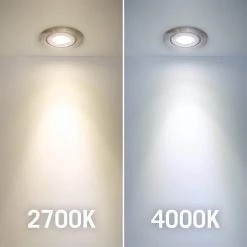 2 in. Bright White Recessed LED Swivel Puck Light, Brushed Steel by Armacost Lighting -Armacost Lighting Shop brushed steel armacost lighting puck lights 222317 fa 1000