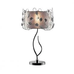 34 in. Silver Crystal Table Lamp by ORE International