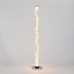 49 in. Clear 12V-360-Pc Exposed Rope LED Minari Column Floor Lamp by ORE International -Armacost Lighting Shop clear ore international floor lamps hbl2112b 44 1000