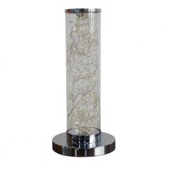 13 in. Exposed Rope LED Minari Clear Column Table Lamp by ORE International