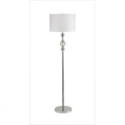 62.5 in. Leona Crystal And Chrome Floor Lamp by ORE International