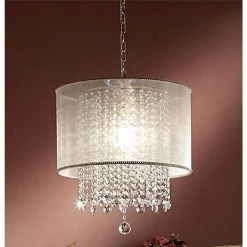 Bhavya 21 in. 3-Light Crystal Chandelier Ceiling Lamp by ORE International -Armacost Lighting Shop crystal ore international chandeliers k 5154hb 4f 1000