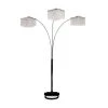 84 in. H Crystal 3-Arms Inspirational Arch Floor Lamp by ORE International -Armacost Lighting Shop crystal ore international floor lamps 6932b 64 1000