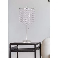 20.25 in. H Crystal Deco Glam Table Lamp by ORE International -Armacost Lighting Shop crystal ore international table lamps 8315cb 1f 1000