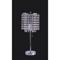 20.25 in. H Crystal Deco Glam Table Lamp by ORE International -Armacost Lighting Shop crystal ore international table lamps 8315cb 4f 1000
