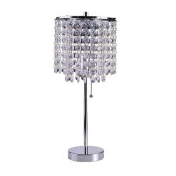 20.25 in. H Crystal Deco Glam Table Lamp by ORE International