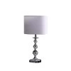 19 .75 in. Ascending Solid Crystal Orbs Chrome Table Lamp by ORE International -Armacost Lighting Shop crystal ore international table lamps hbl2469 64 1000