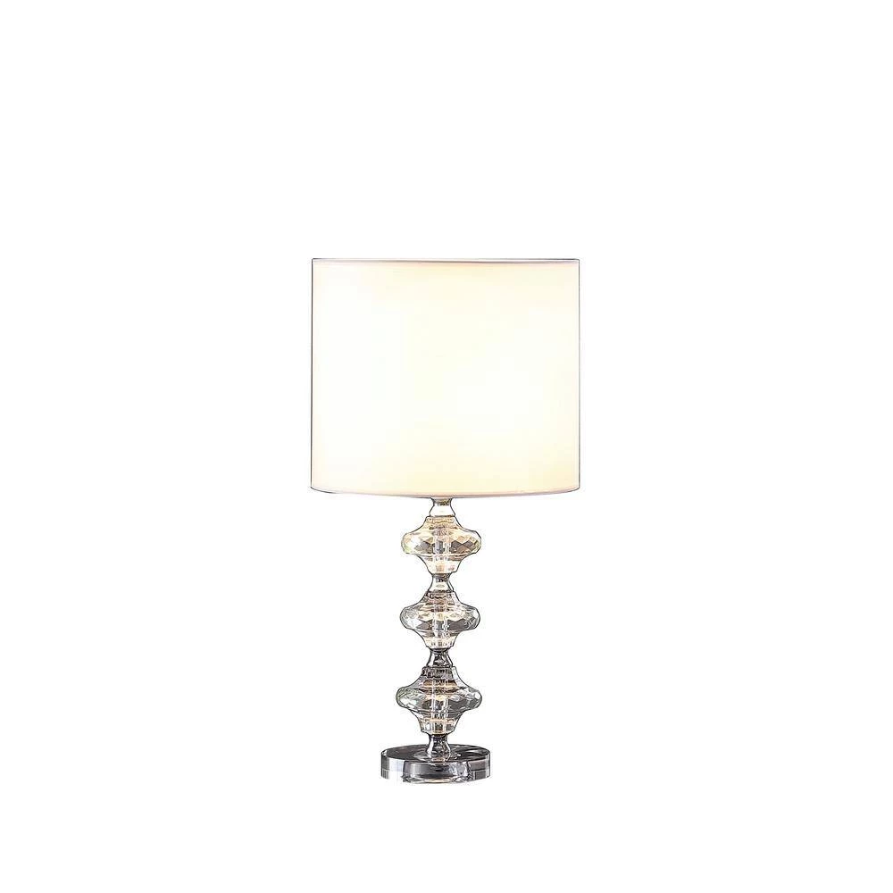 22 .25 in. Geometric Prism Solid Crystal Table Lamp by ORE International 4 22 .25 in. Geometric Prism Solid Crystal Table Lamp by ORE International - Image 2