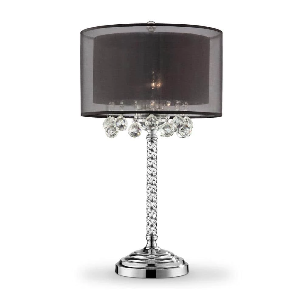30 in. Effleurer Crystal Table Lamp by ORE International 3 30 in. Effleurer Crystal Table Lamp by ORE International