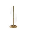 Dinamo 18.75 in. Swirl LED Acrylic Dark Brushed Gold Table Lamp by ORE International -Armacost Lighting Shop dark brushed gold ore international lamp bases hbl2660 64 1000