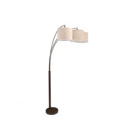 84 in. Espresso Novalit 3-Arc Metal Floor Lamp by ORE International -Armacost Lighting Shop espresso ore international floor lamps 6939esb c3 1000